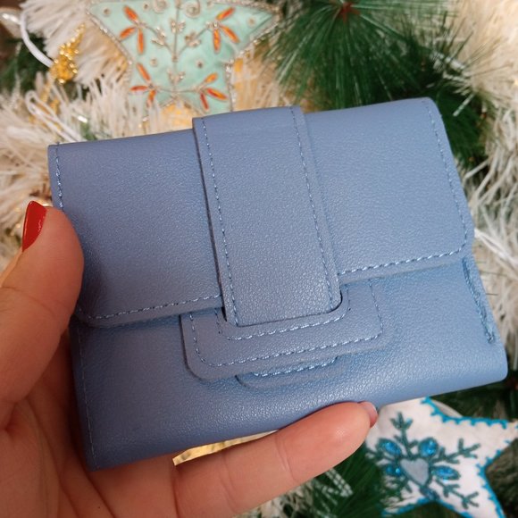 Elegant Boho Blue Fold Wallet - Picture 11 of 14